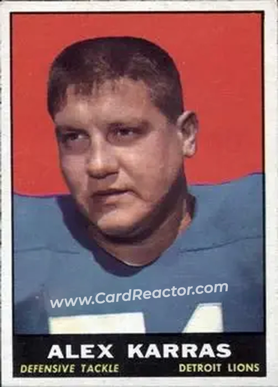 Front of Alex Karras
