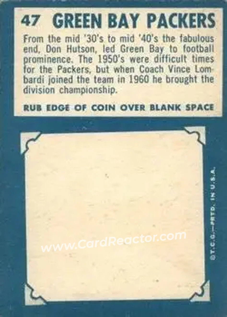 Back of Card #47