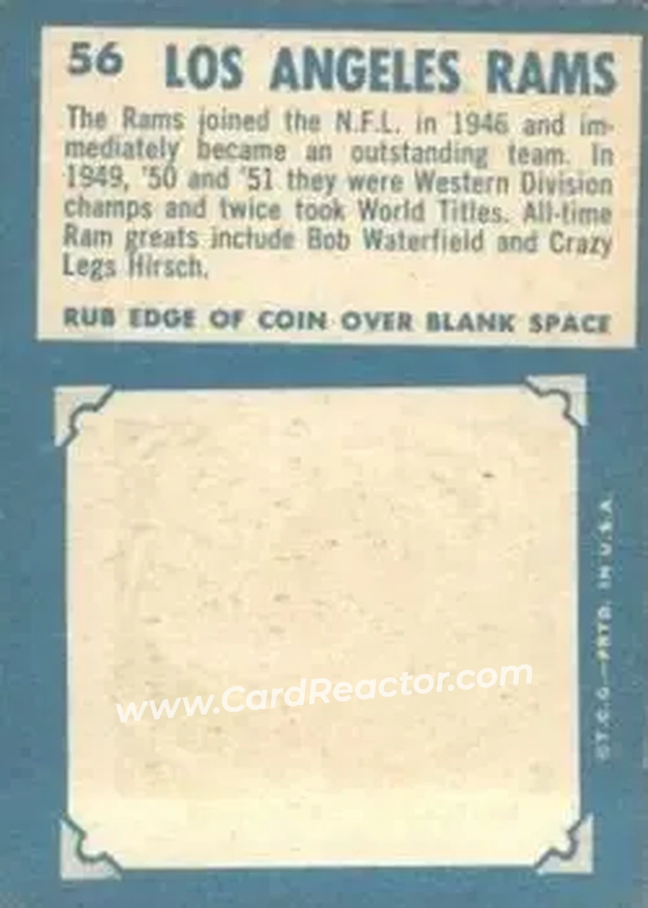 Back of Card #56