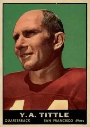 1961 Topps #58 Y.A. Tittle
