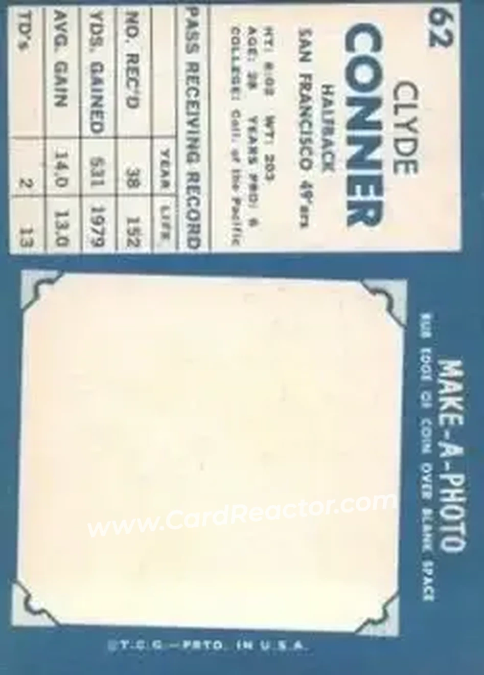 Back of Clyde Conner