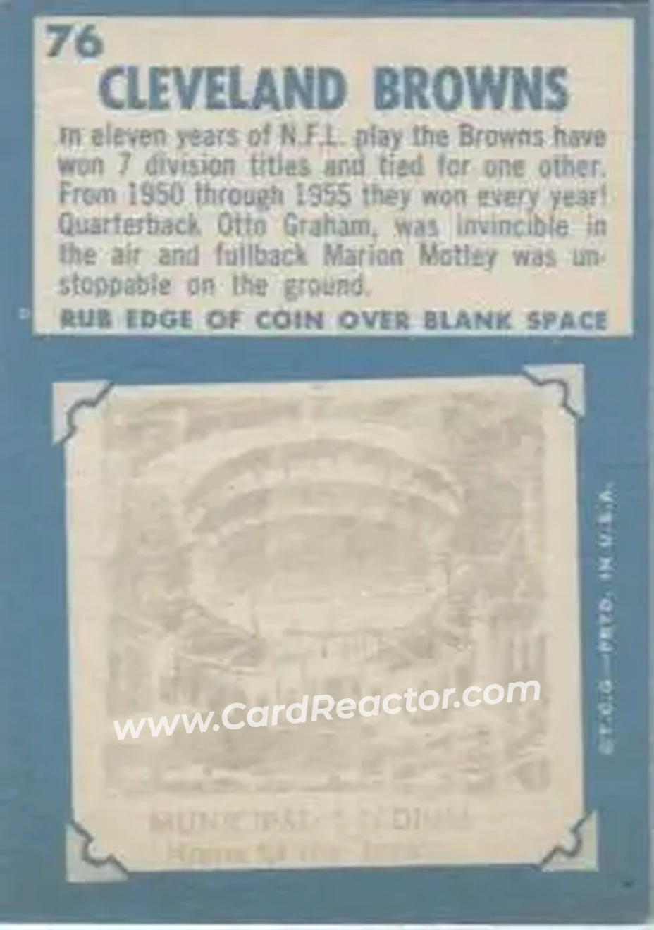 Back of Card #76