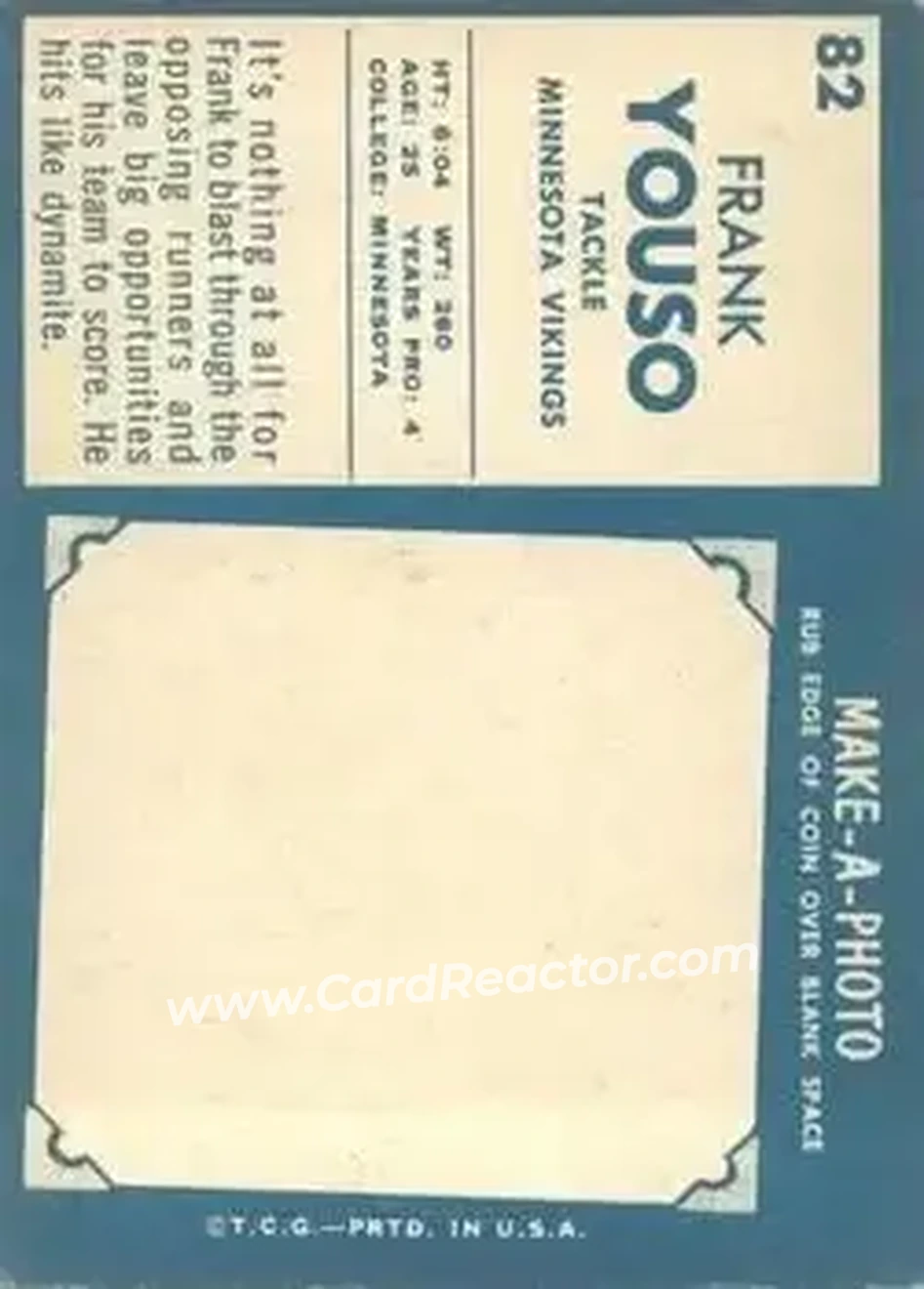 Back of Frank Youso