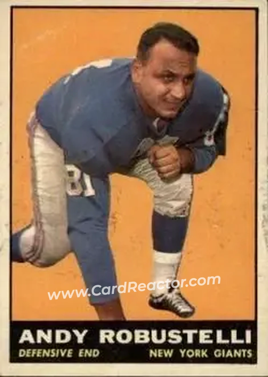 Front of Andy Robustelli