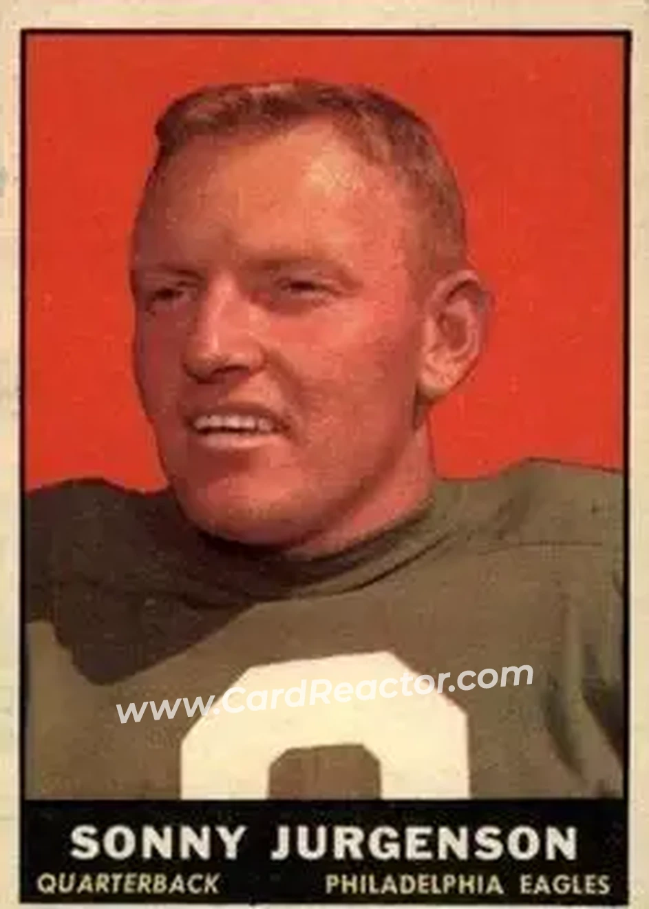 Front of Sonny Jurgensen