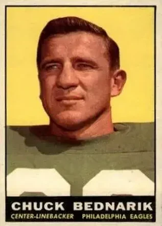 1961 Topps #101 Chuck Bednarik