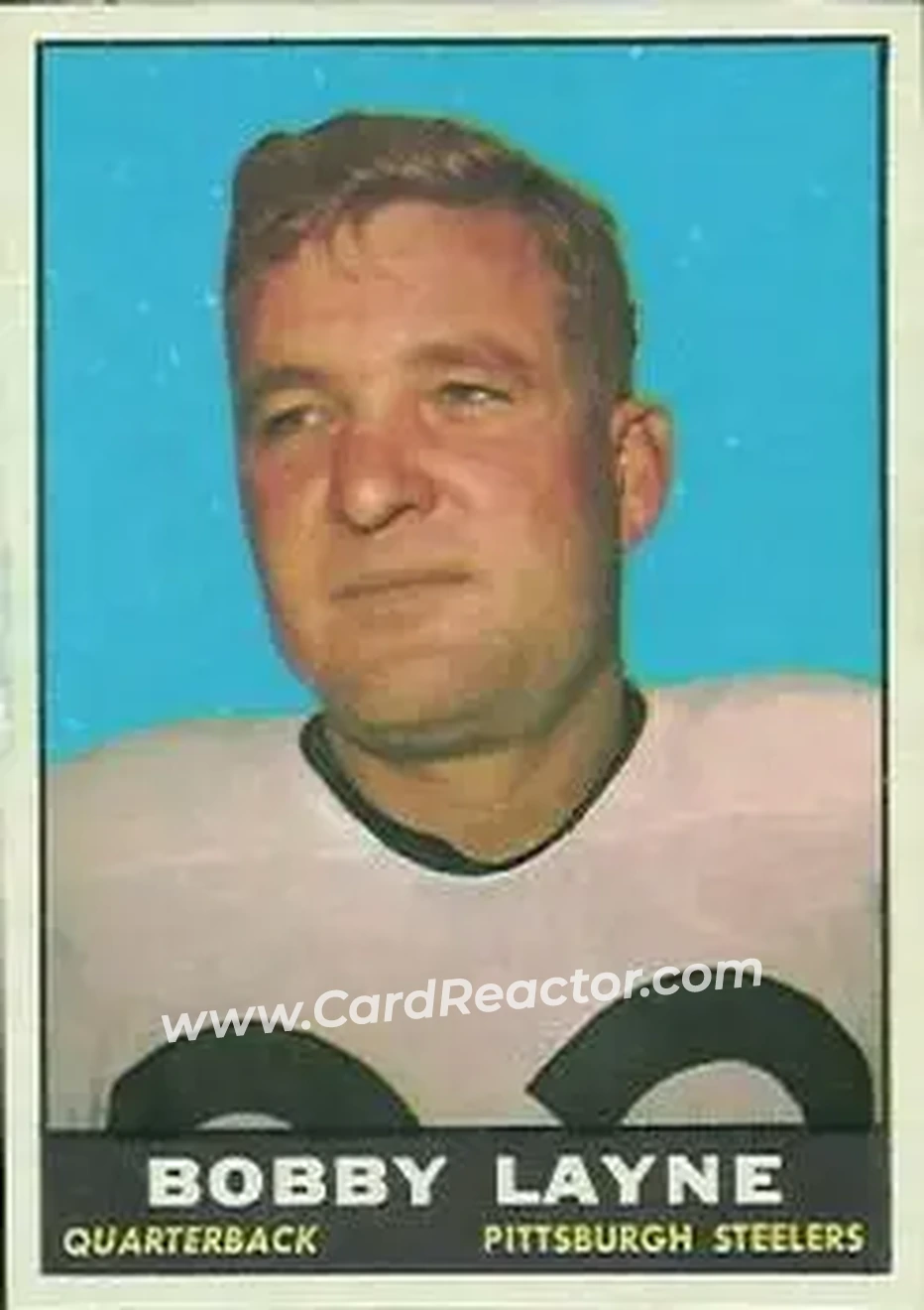 Front of Bobby Layne
