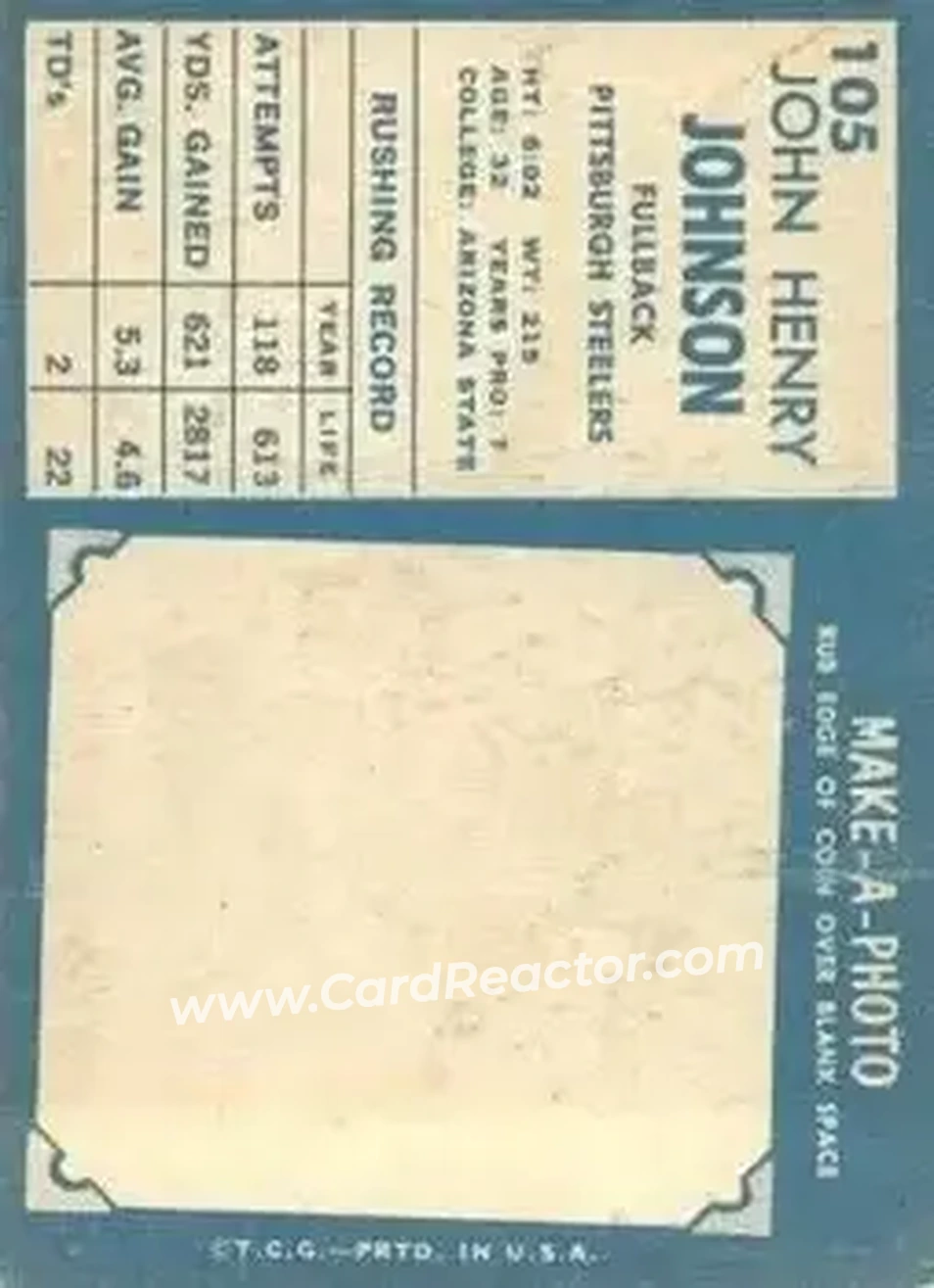 Back of John Johnson