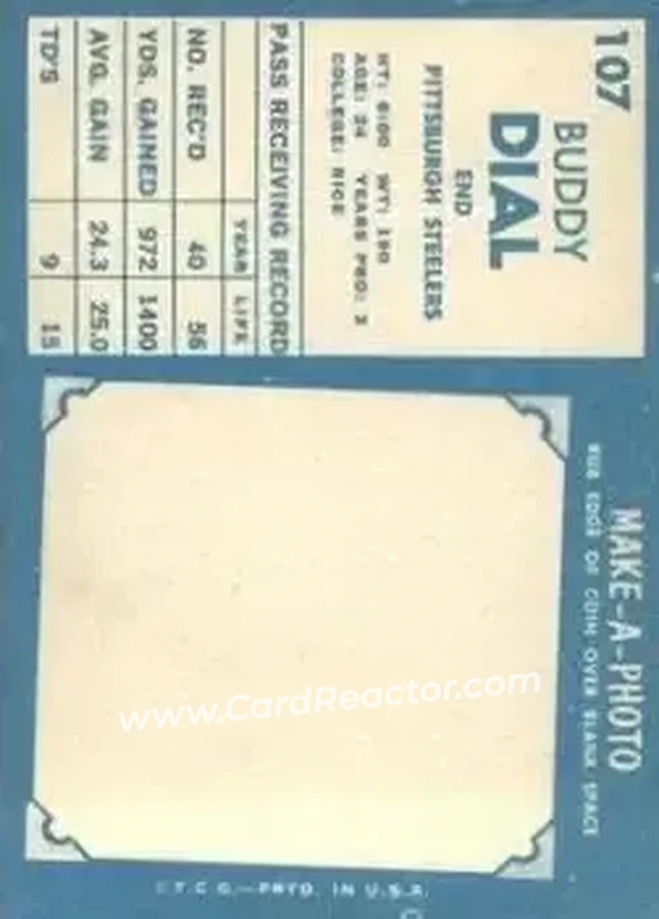 Back of Buddy Dial