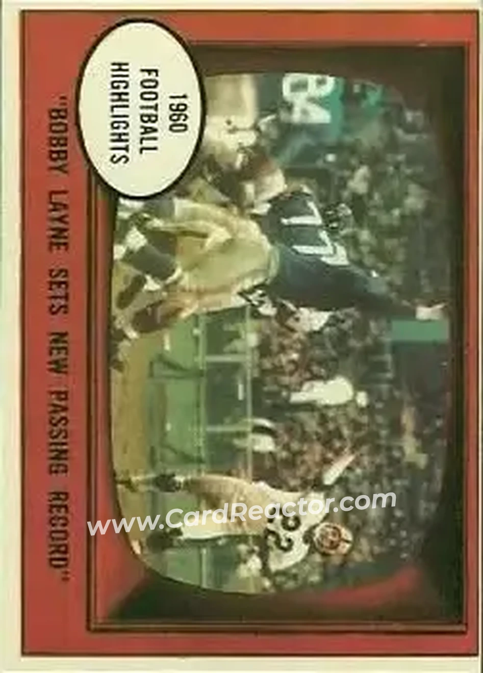 Front of Bobby Layne