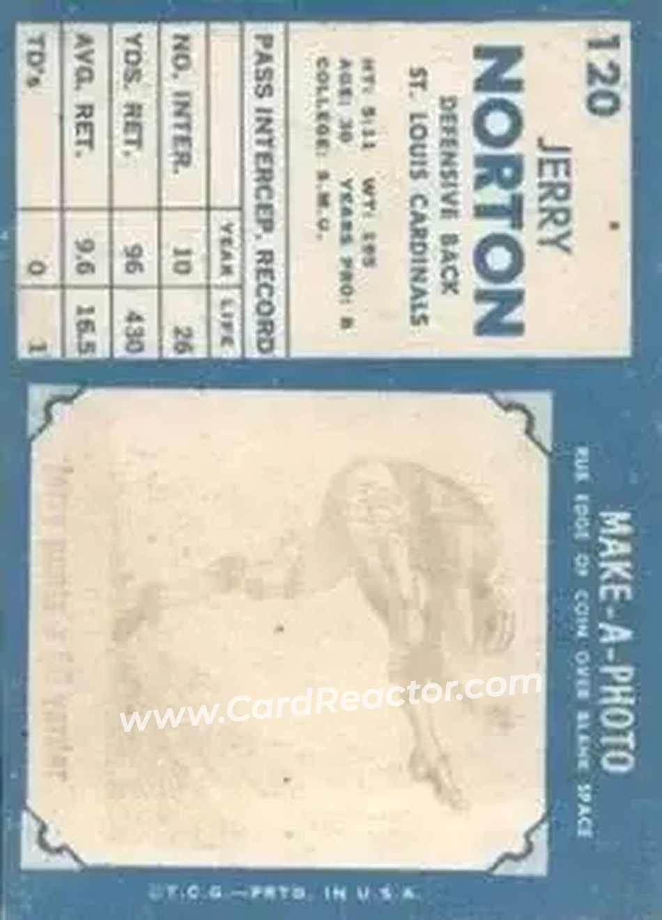 Back of Jerry Norton