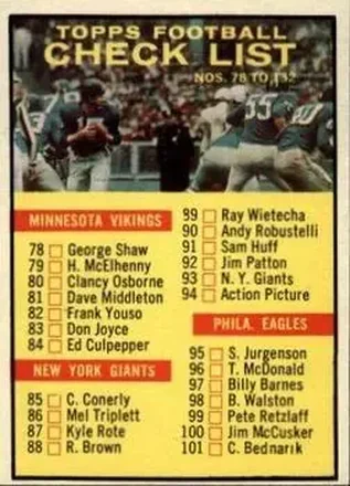 1961 Topps #122 Card #122