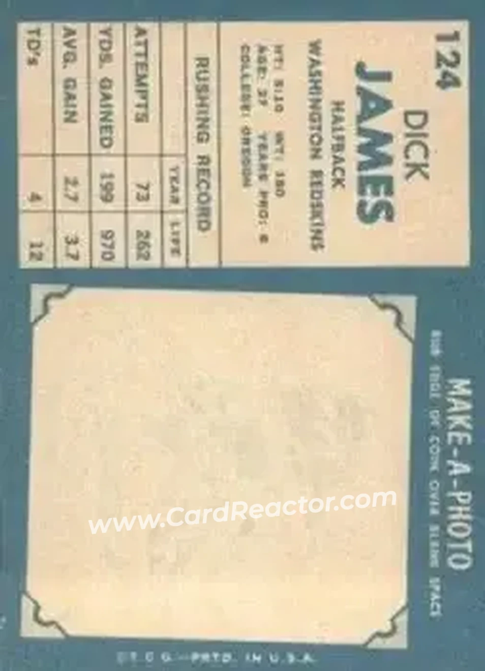 Back of Dick James