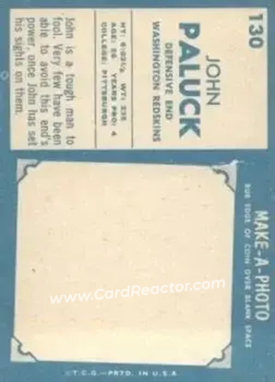 Back of John Paluck