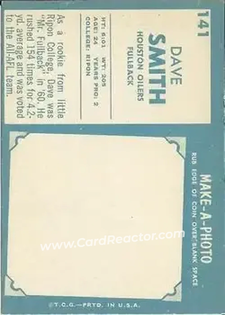 Back of Dave Smith