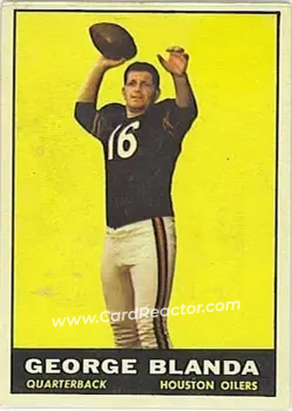 Front of George Blanda