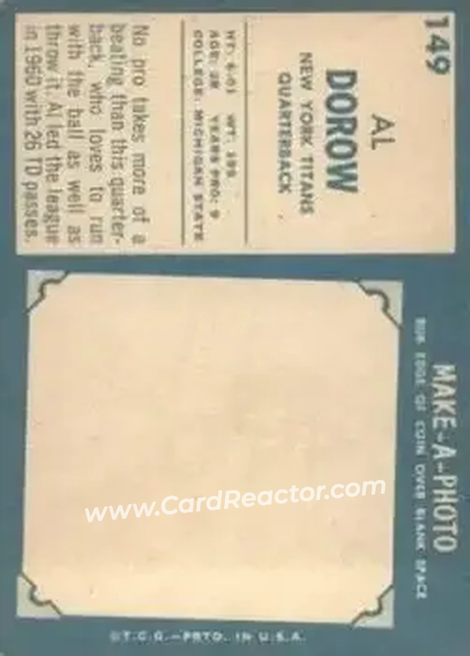 Back of Al Dorow