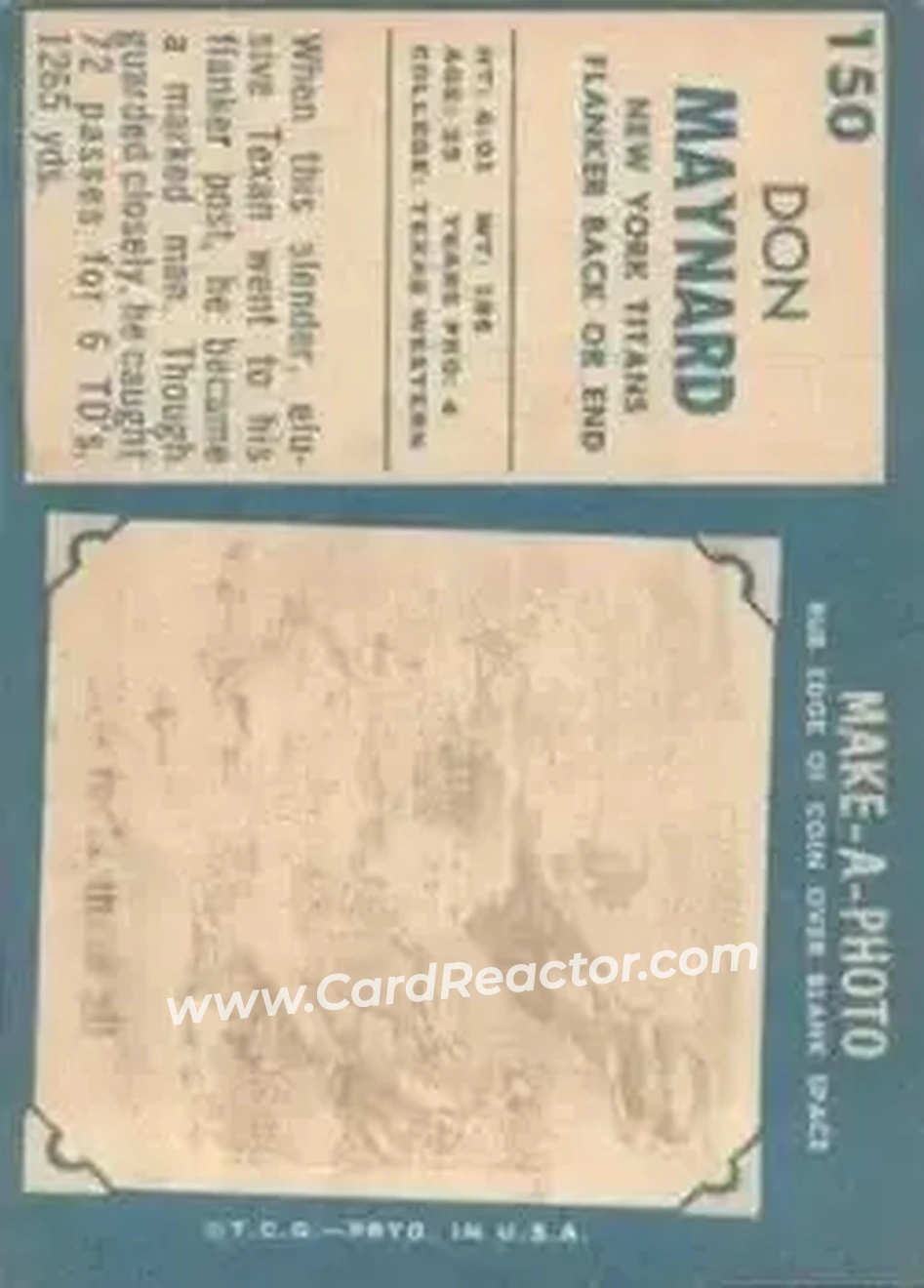 Back of Don Maynard