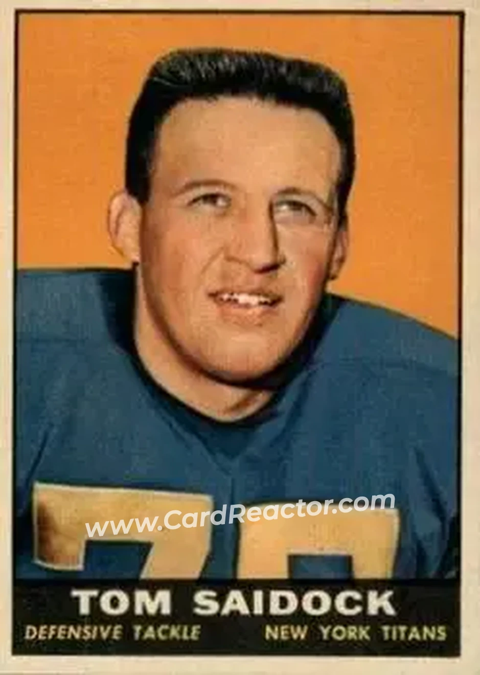 Front of Tom Saidock