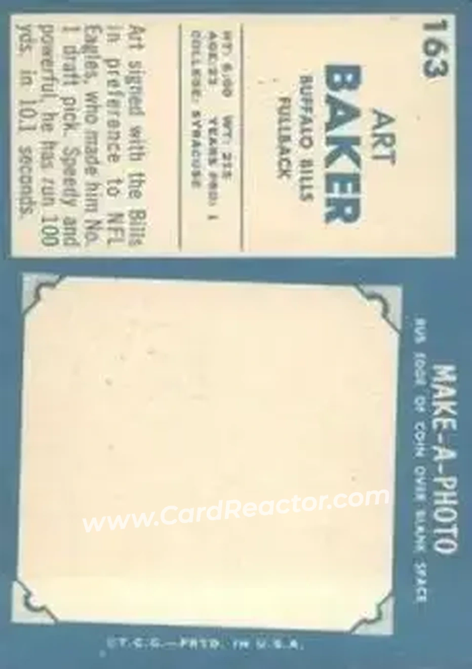 Back of Art Baker
