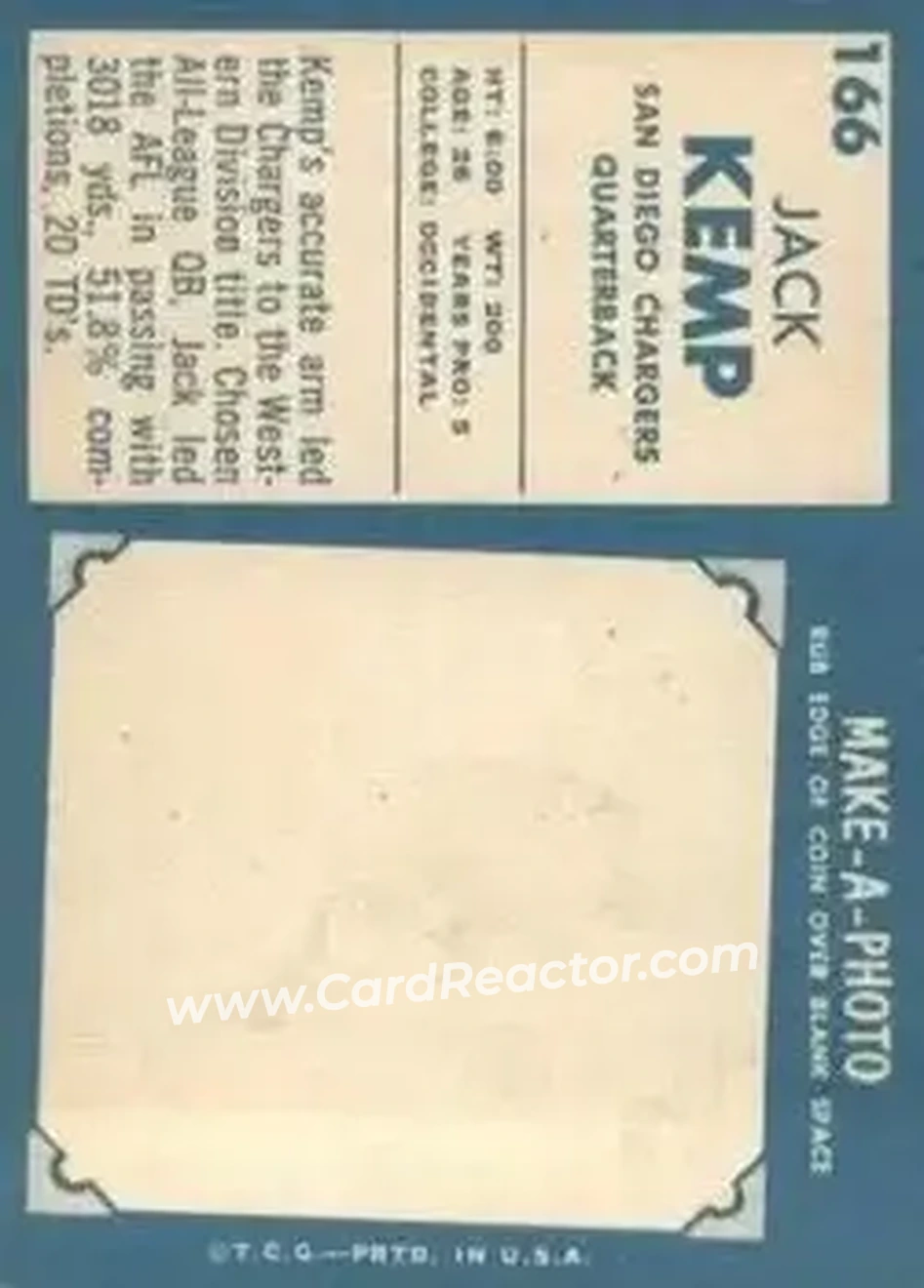 Back of Jack Kemp