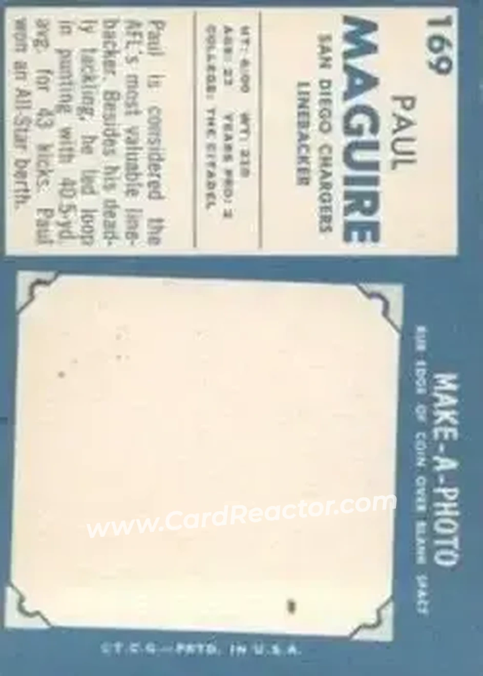 Back of Paul Maguire
