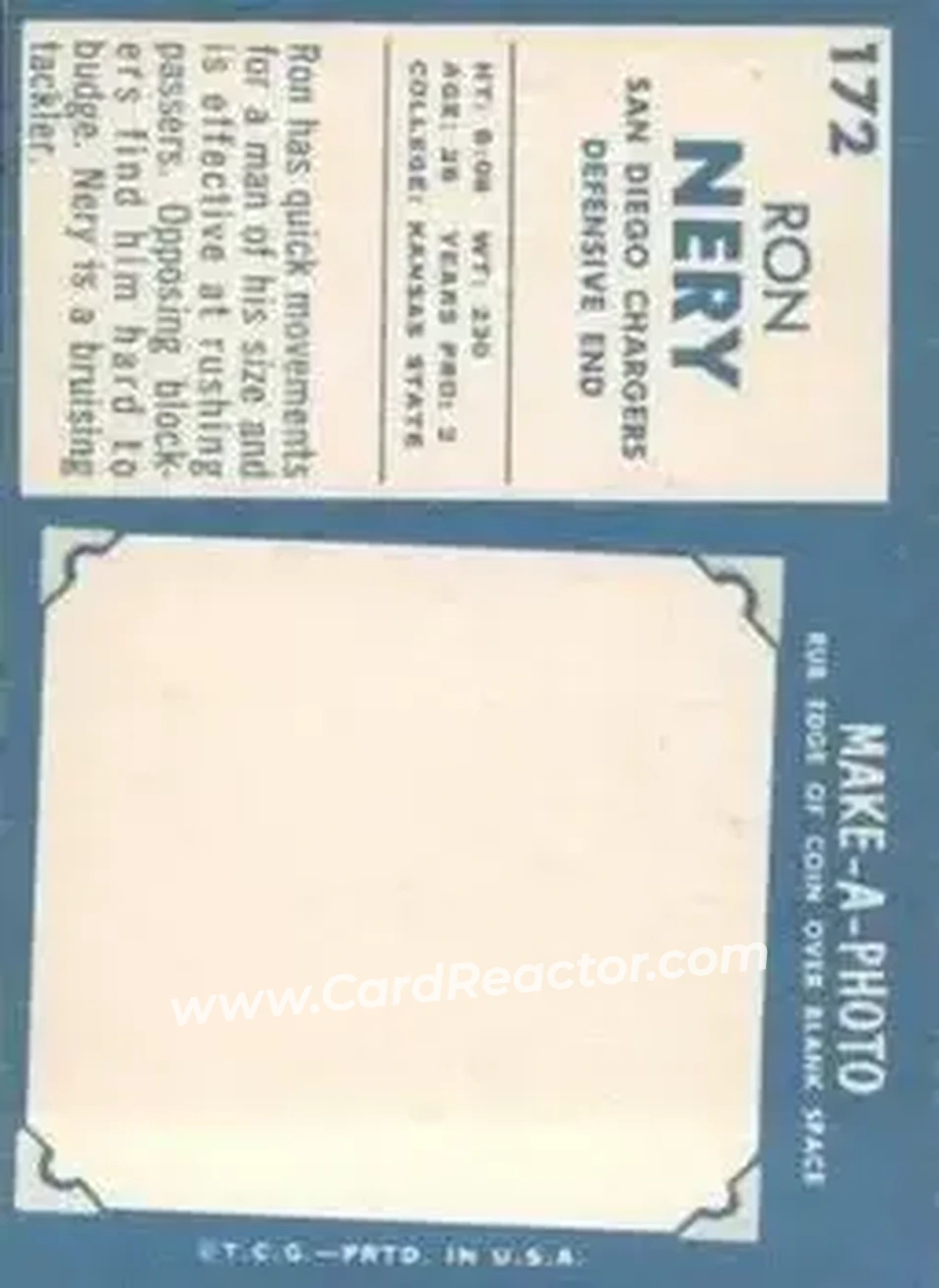 Back of Ron Nery