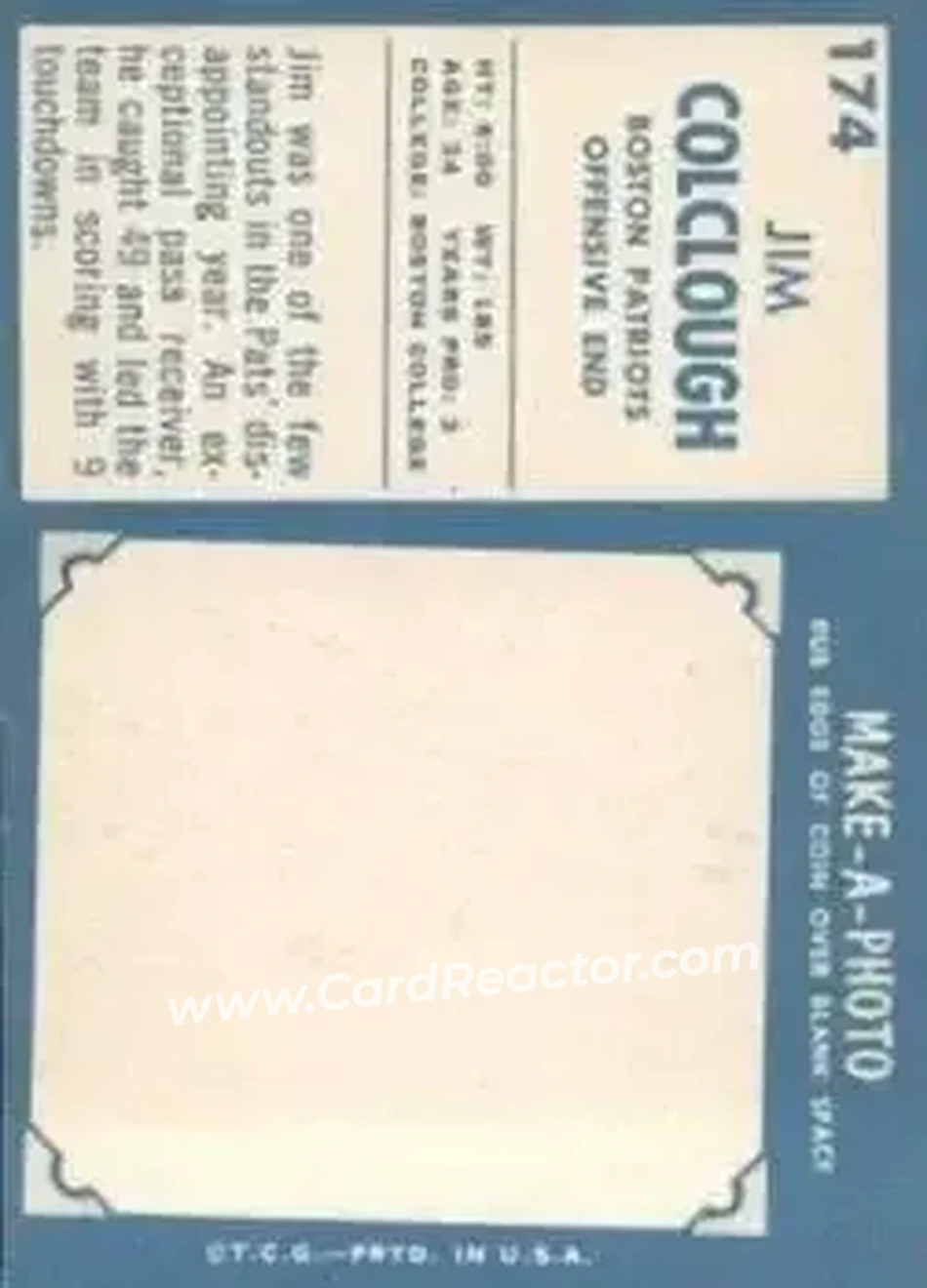 Back of Jim Colclough