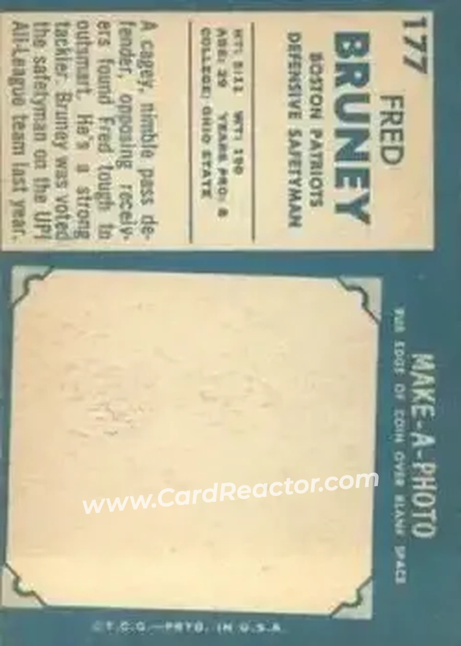 Back of Fred Bruney