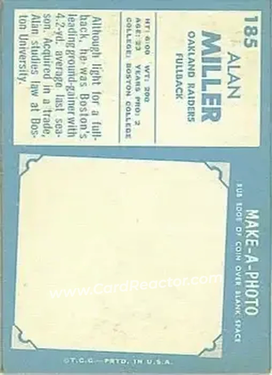 Back of Alan Miller