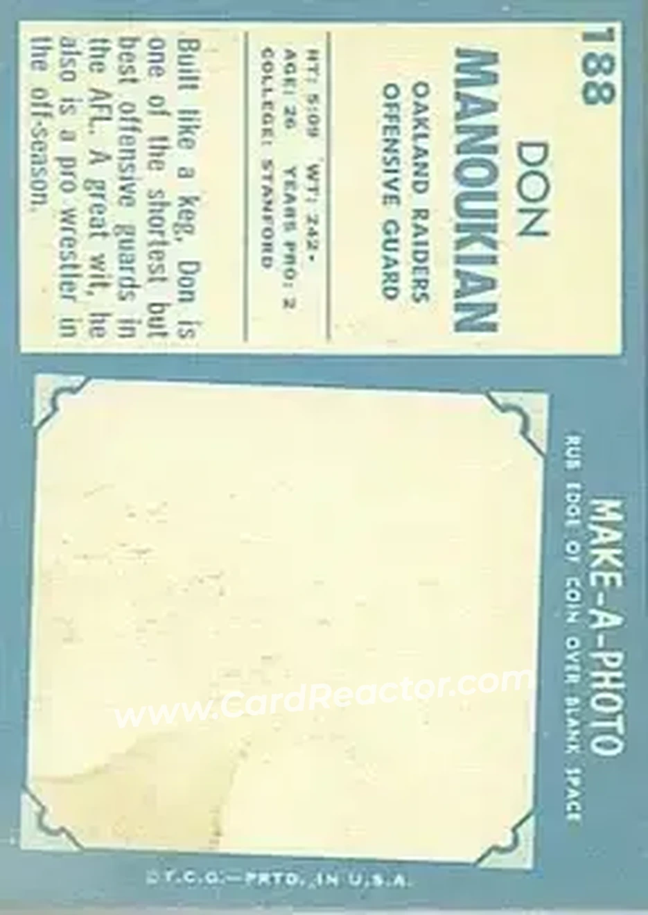 Back of Don Manoukian