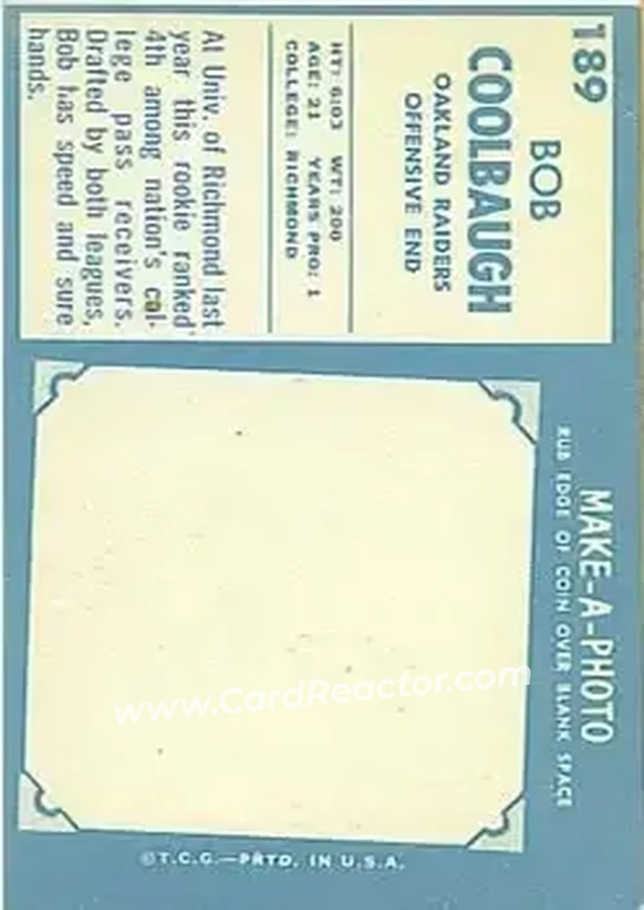 Back of Bob Coolbaugh