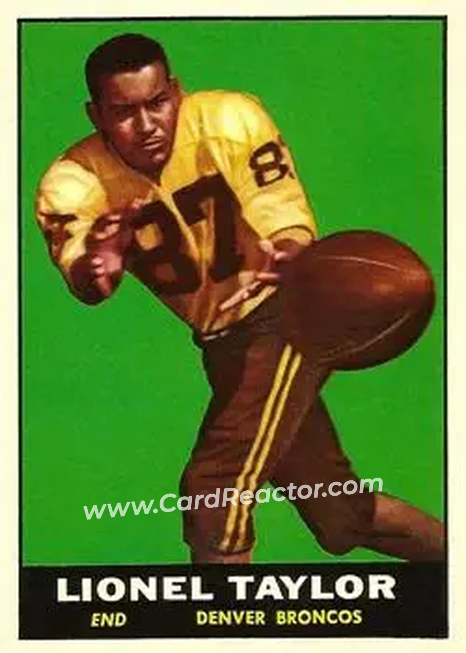 Front of Lionel Taylor