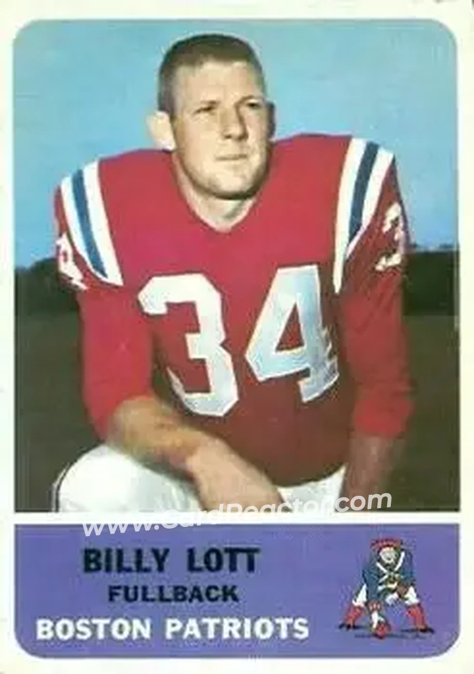 Front of Billy Lott
