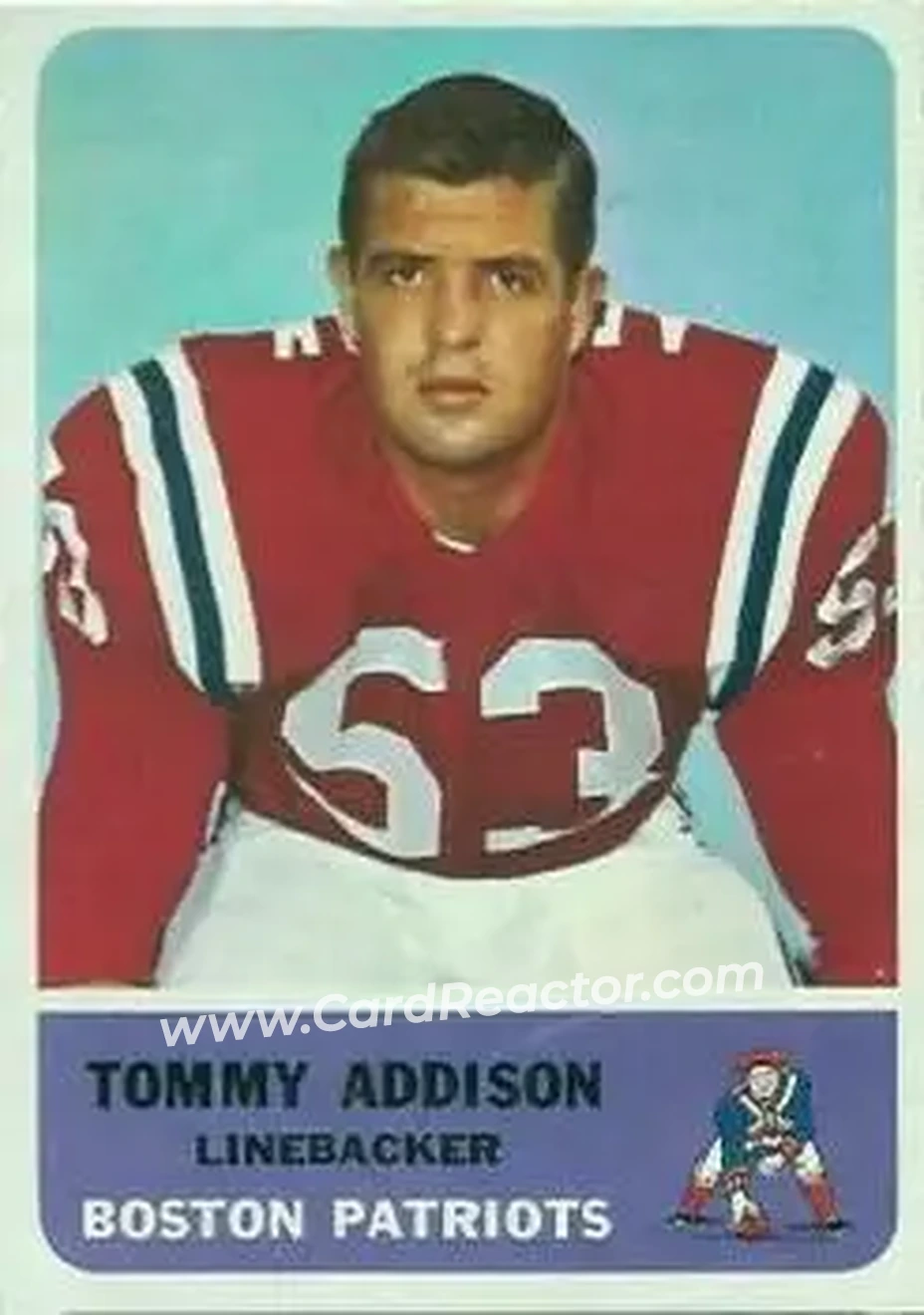 Front of Tommy Addison