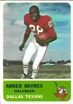 1962 Fleer #25 Abner Haynes