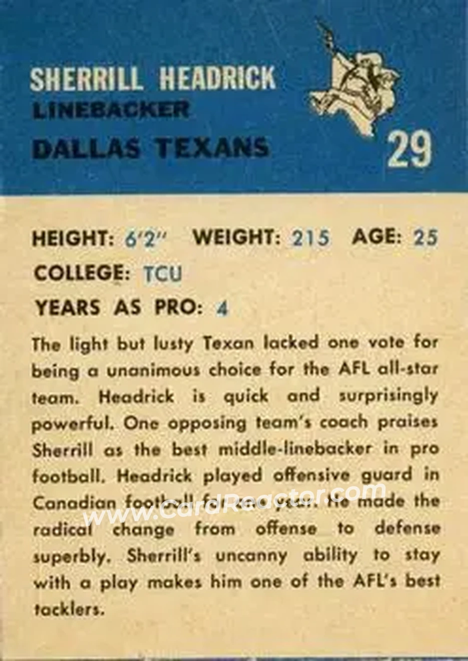 Back of Sherrill Headrick