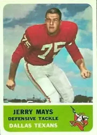 1962 Fleer #31 Jerry Mays