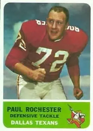 1962 Fleer #33 Paul Rochester
