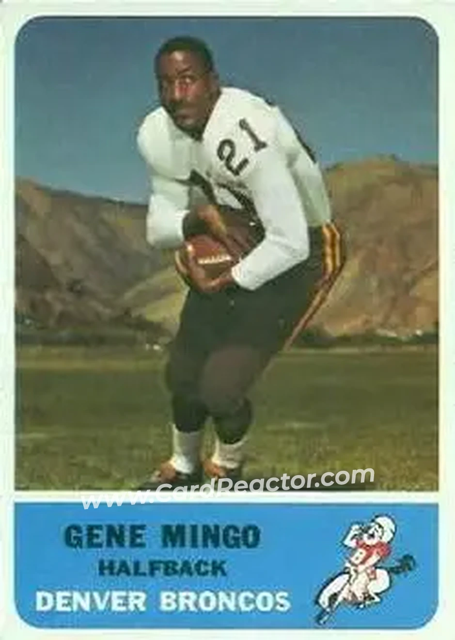 Front of Gene Mingo