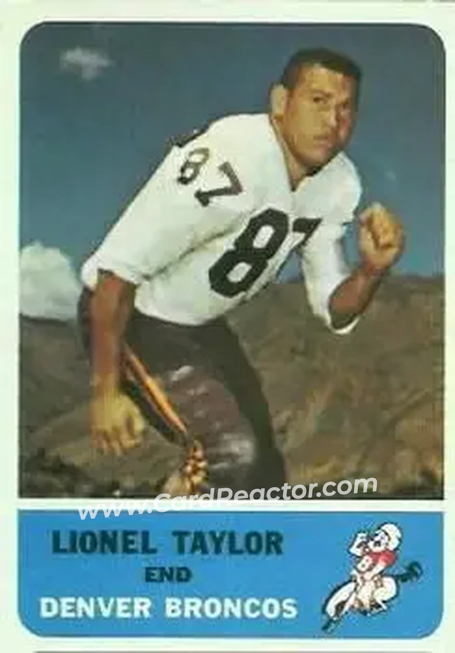 Front of Lionel Taylor