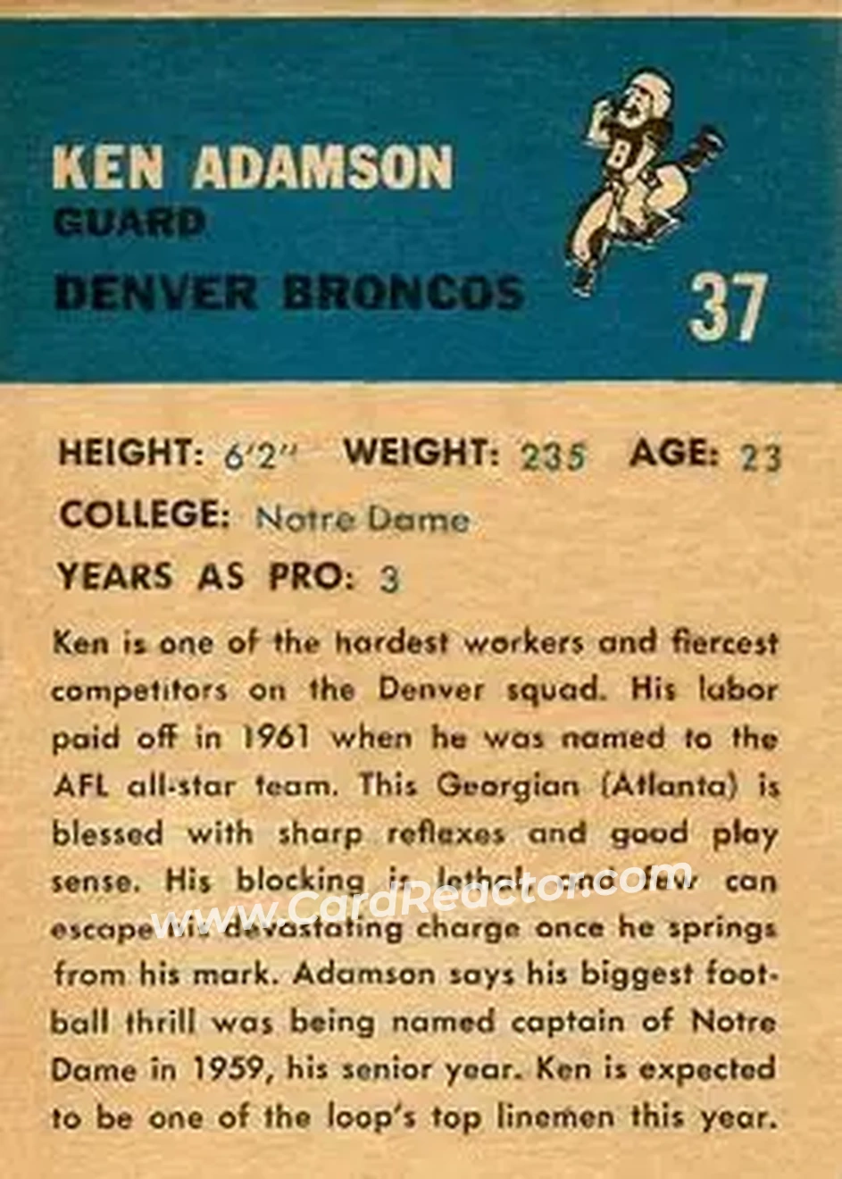 Back of Ken Adamson