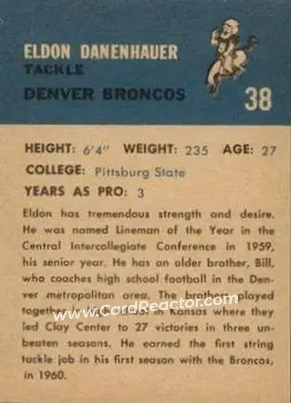 Back of Eldon Danenhauer