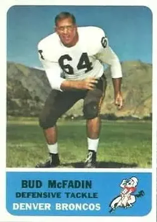 1962 Fleer #41 Bud McFadin