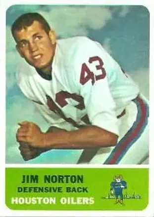 1962 Fleer #52 Jim Norton