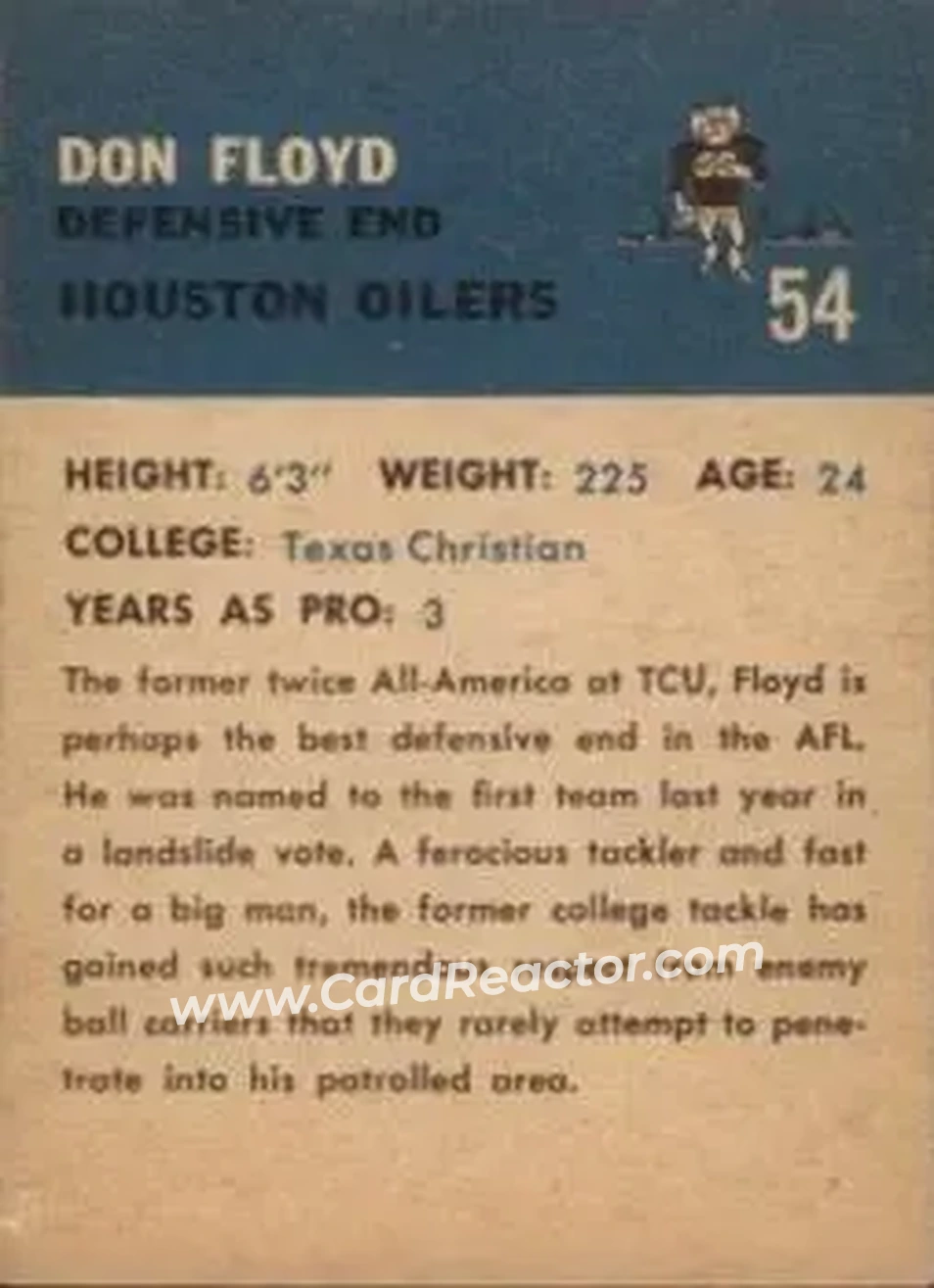 Back of Don Floyd