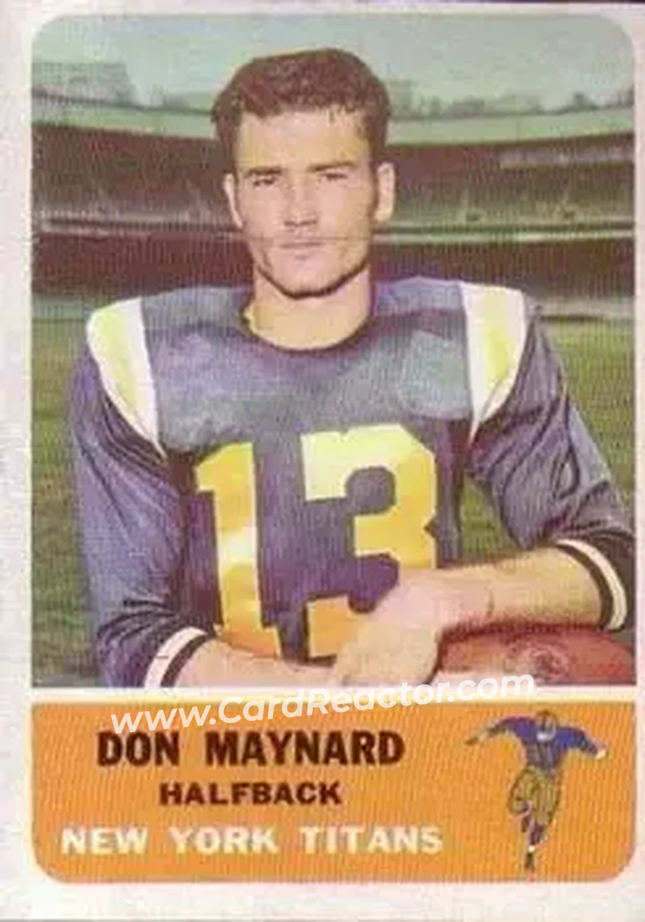 1962 Fleer #59 Don Maynard