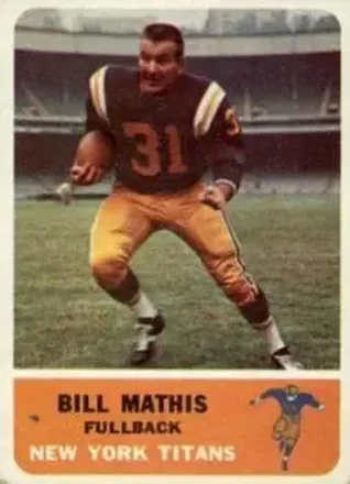 1962 Fleer #62 Bill Mathis