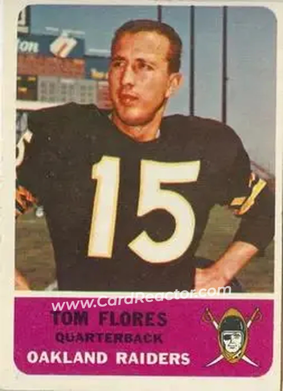 1962 Fleer #68 Tom Flores