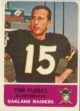 1962 Fleer #68 Tom Flores